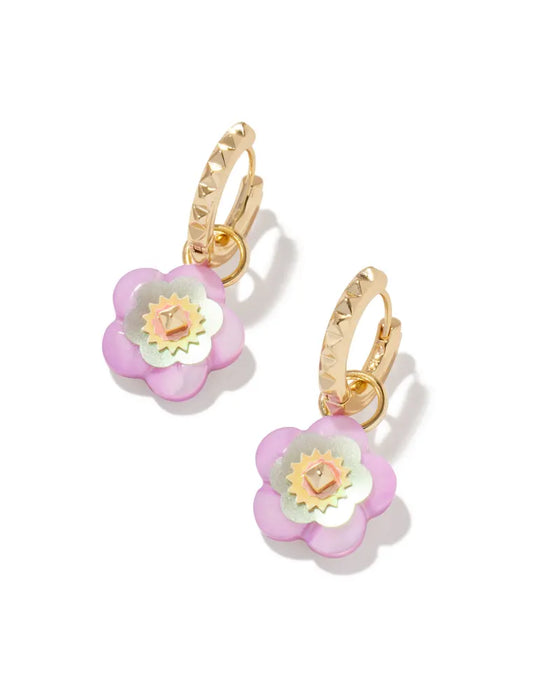 KENDRA SCOTT: DELIAH HUGGIE EARRING- 2 COLORS