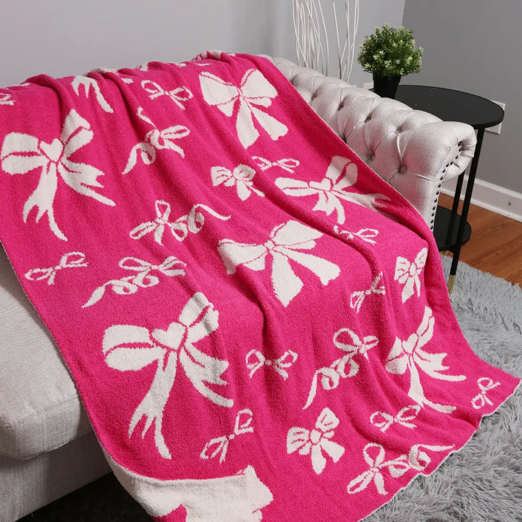 BOW PRINT BLANKET