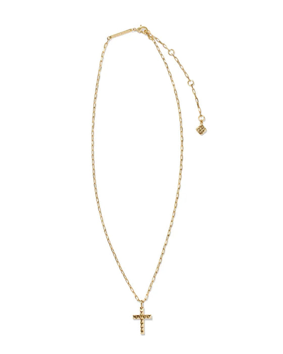 KENDRA SCOTT: JADA CROSS NECKLACE- 2 COLORS