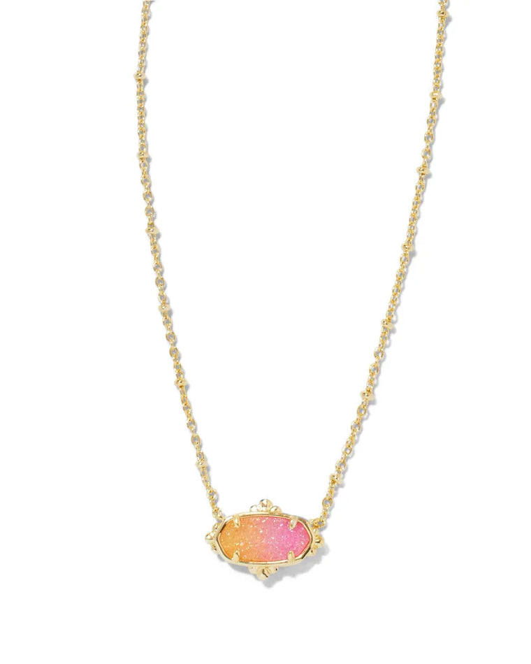 KENDRA SCOTT: ELISA PETAL FRAME OMBRE NECKLACE