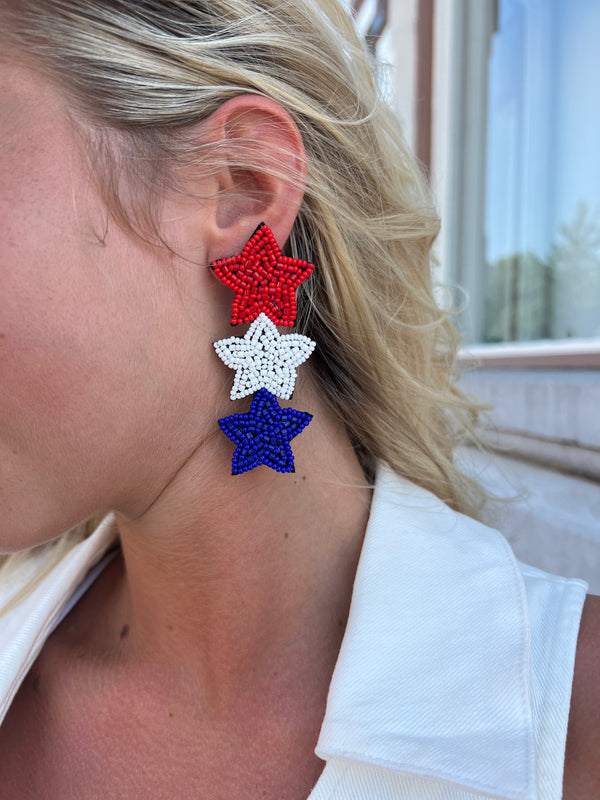 THREE STAR EARRINGS