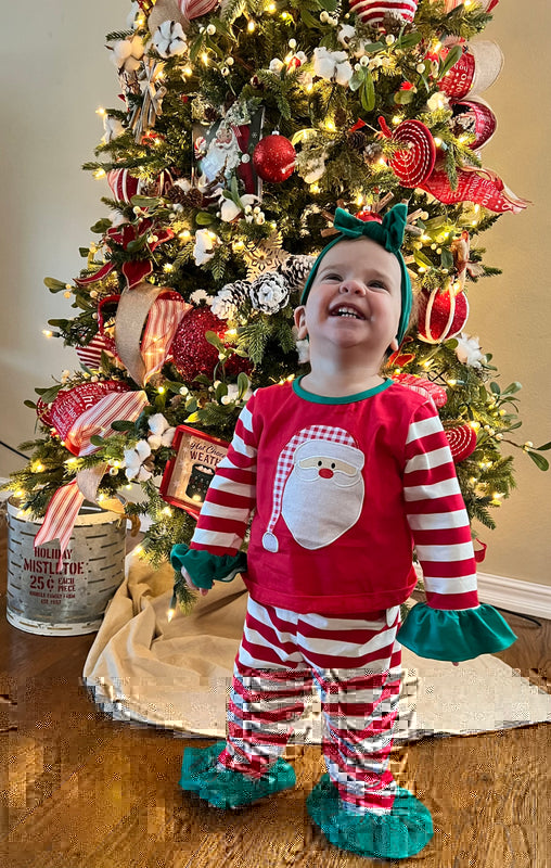 STRIPED RUFFLES PAJAMA SET