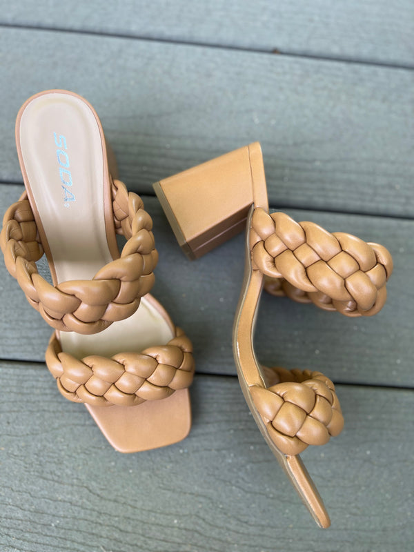 MOSTLY BRAIDED HEEL